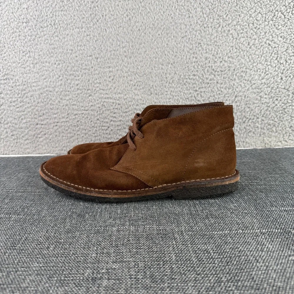 J.Crew MacAlister Desert Boots Mens 8.5 Brown Suede Leather Lace Up Chukka H022